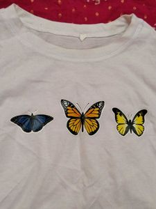 Butterfly Graphic Crop Top