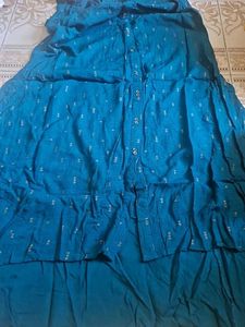 Beautiful Greenish blue color avaasa A-line kurti