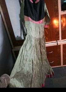 Olive Green Biba Gawn