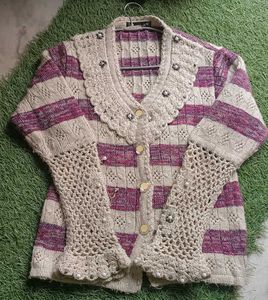 Striped Knit Cardigan