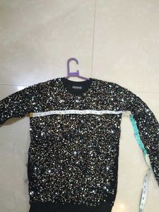 Combo Of Sequin Sparkle Shirt And ChikankariShirt