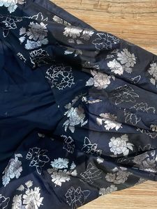 Elegant Navy &amp; Silver Gown