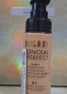Milani Conceal + Perfect Foundation-Creamy Vanilla