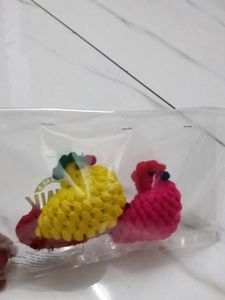 2 Crochet Duck Toy  . Keychain