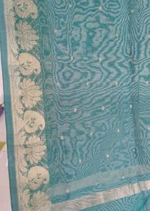 Sea Green & Gold Detail Saree