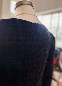 Chic Black Tweed Dress