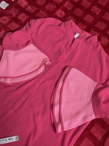 Pink Layered Sleeve Blouse
