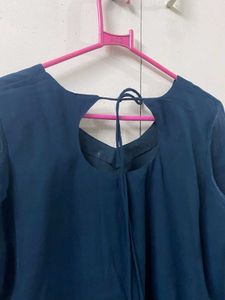 Navy Blue Georgette Suit