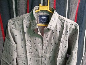 Patterned Long Sleeve Shirt Men