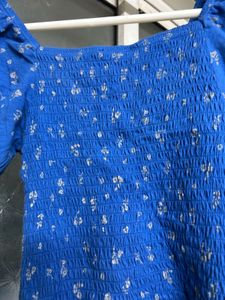Blue Crop Top