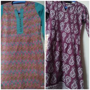 3 beautiful and elegant kurtas of in cash 300rupees