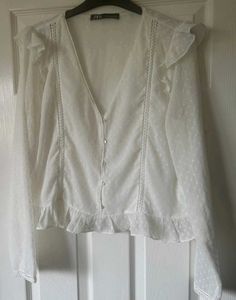 Zara White Tops