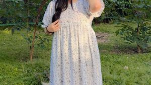 Floral Print White Dress