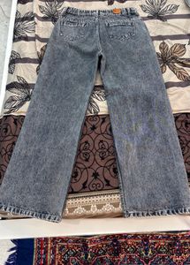 Acid Wash Wide Leg Jeans