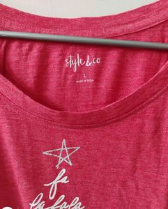 STYLE &amp; CO.&#39;S BRAND NEW CASUAL  LIGHT PINK T-SHIRT