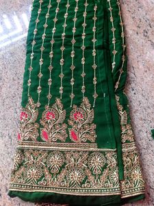 Emerald Green Embroidered Salwar Kameez Suit