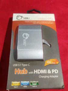SIIG USB 3.1 Type-C Hub with HDMI Adapter- 4K
