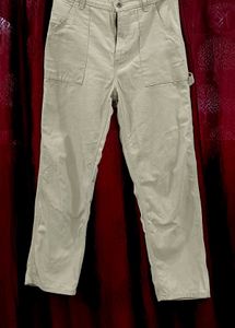 Beige Carpenter Pants