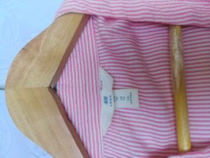 H&amp;M Pink Striped Top