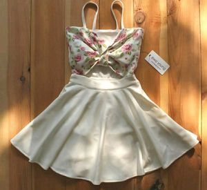 Floral Cutout Mini Dress