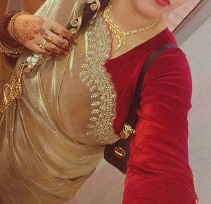 Elegant Ready To Wear Saree with Velvet Blouse