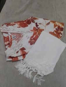 Floral Print Kurta Set totally new