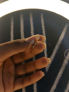 Heart &amp; Arrow Gold Ring