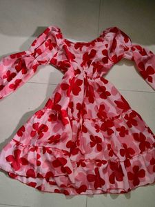 Floral Print Tiered Dress