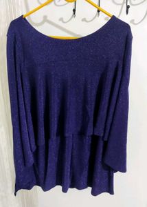 Sparkly Purple Long Sleeve Top
