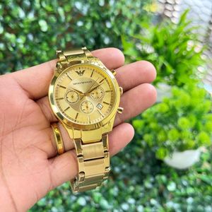 Gold Emporio Armani Watch