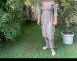 Beautiful Cotton Suit Grey And Best For Office