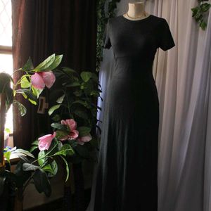 Casual Grey Maxi Dress