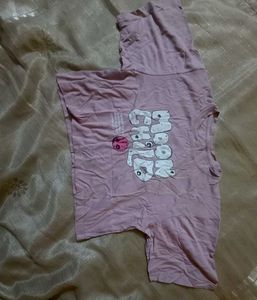 Woman Cute Moon crop tshirt xxl