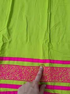 Green Embroidered Kurta