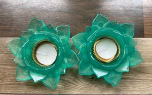 Resin lotus candle holder 💕