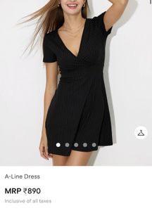 New Urbanic Black Hot Silk Short Dress