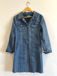 Embroidered Denim Shirt Dress/Jacket