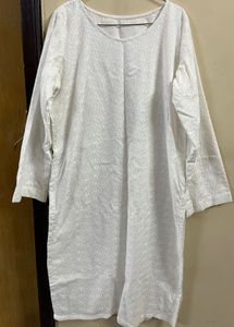 Chikan Oversized Kurti