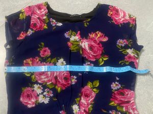 Navy Blue floral dress