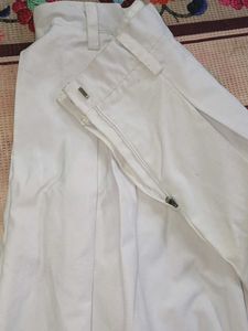 White Pleated Skirt