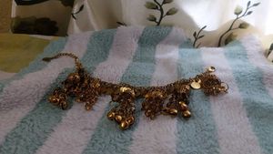 Golden  Anklets/Bracelets with Bells and Coins, Go