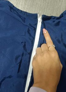 Elegant Blue &amp; Gold Checkered Gown