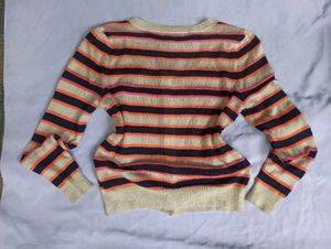 Striped Knit Cardigan
