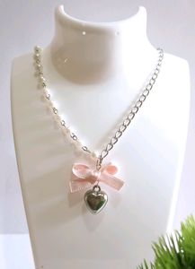 Coquette Y2k Ribbon Bow Necklace