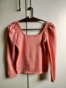 Peach Long Sleeve Top