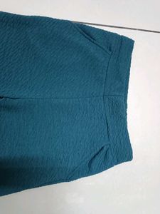 Green Bootcut Trousers