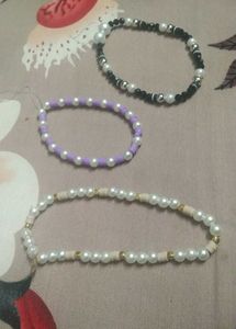 Pearl Beaded Phone Charms Set