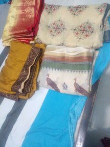 Beautiful  cream Sarees
