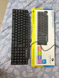 Brand New Zebronics And Zinq Wired Keyboards