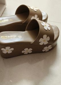 Floral Platform Sandals